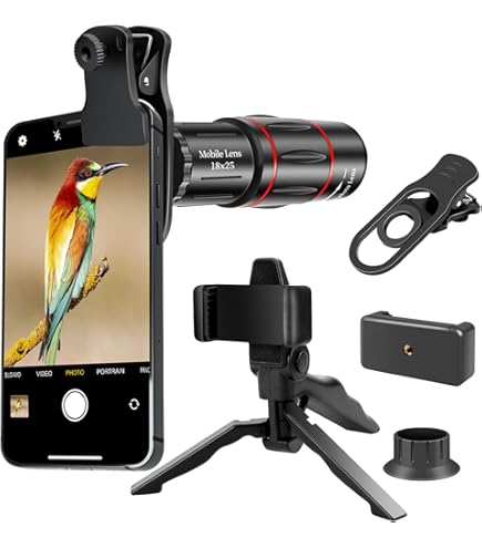 Amazon.co.jp: 4 in 1望遠レンズセット 外付け携帯電話カメラレンズ